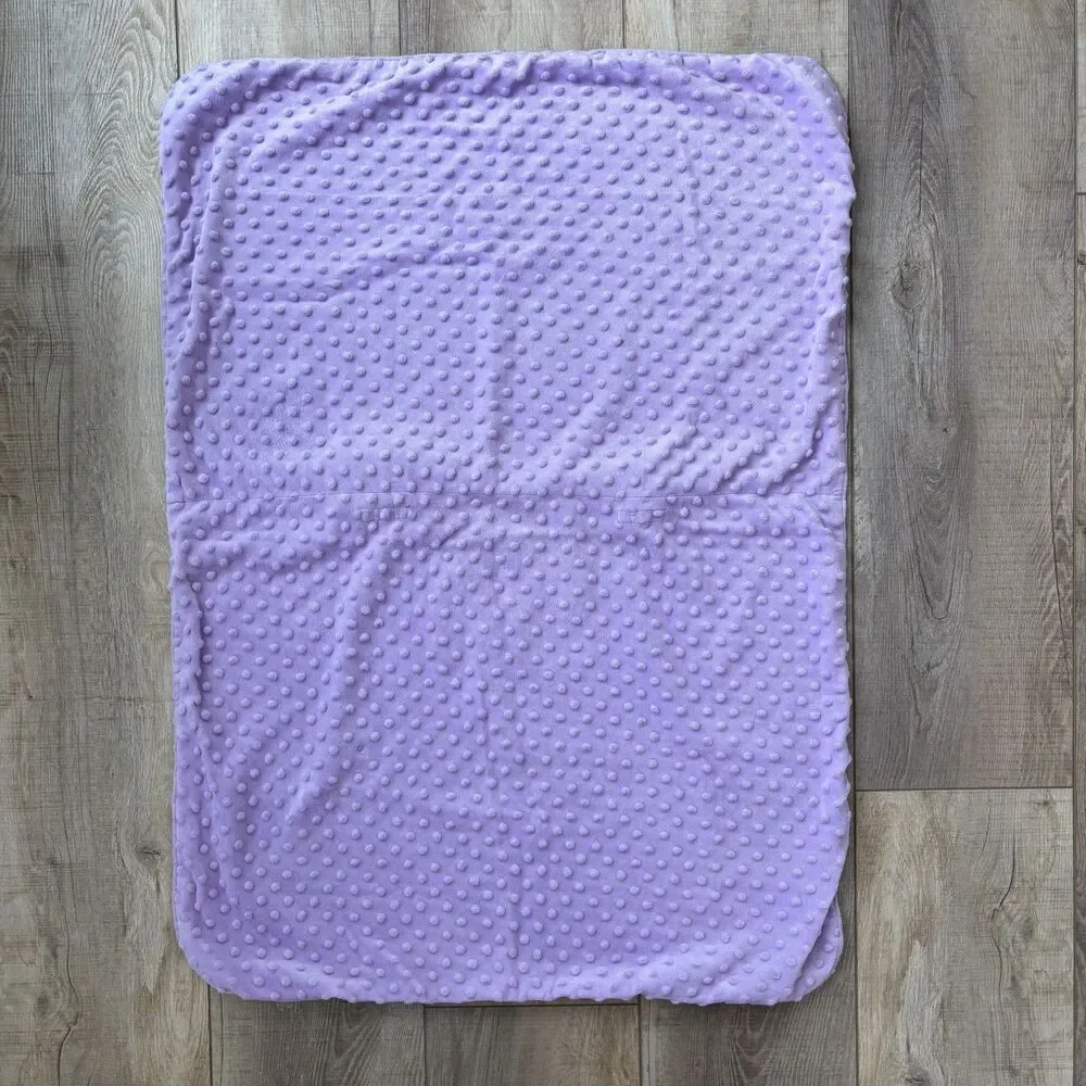 Carseat Canopy Cover Baby Girl Purple Gray Floral Fleece Minky Feminine Washable